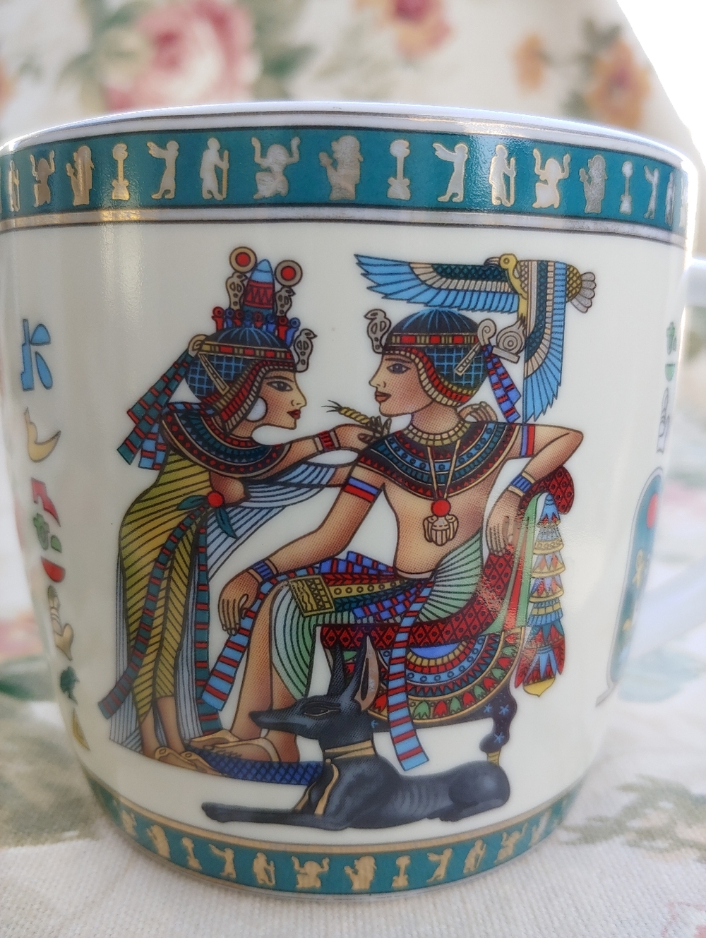 Fathi Mahmoud Vintage Limoges Sculpture Egyptian Art Porcelain Mug - Picture 4 of 17